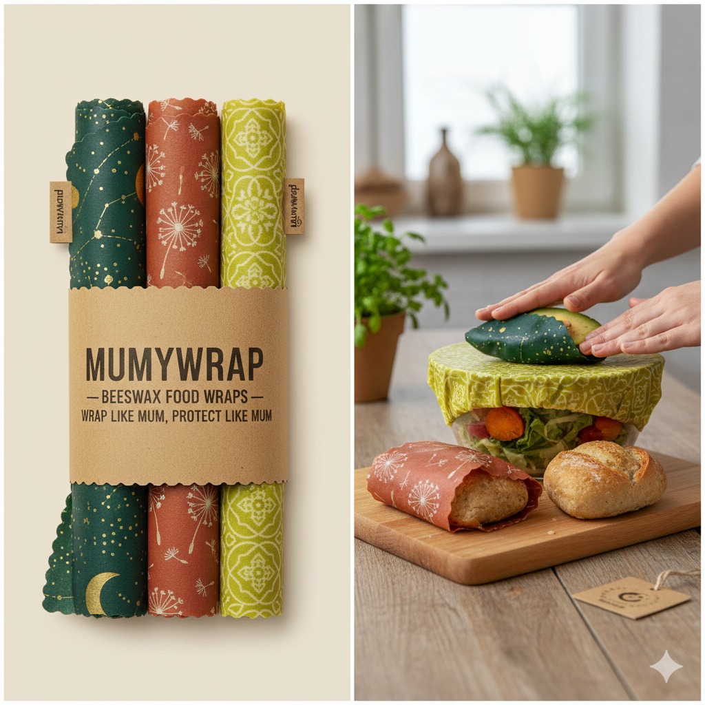 Kitchen Starter Gift Box (Mixed Fabric + Bag + Bowl Lid) - Image 4